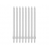 Świeczki Srebrne 8 szt 10 cm 12995