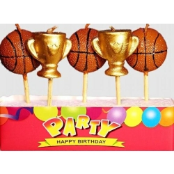 Świeczki pikery Koszykówka 59413