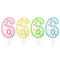 Świeczka 6 cyferka 69495