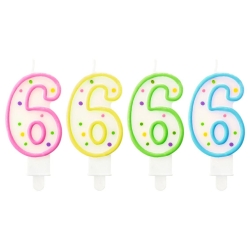 Świeczka 6 cyferka 69495