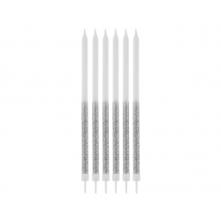 Świeczki Srebrne 16 szt 13136