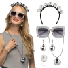 Zestaw Disco srebrny 00721