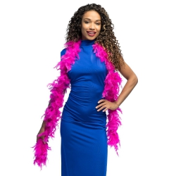 Boa z piór różowe c. 50 g 180 cm 52699