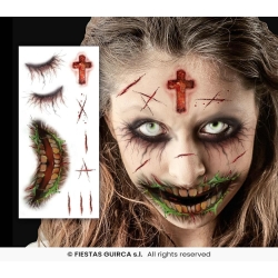 Tatuaż Twarz Zombie 15723