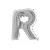 Litera srebrna R z helem 102 cm 63798