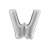 Litera srebrna W z helem 102 cm 64290