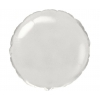 Balon z helem FX okrągły biały 48987 18 cali