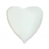 Balon z helem FX serce białe 48918 18 cali