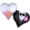Balon foliowy z helem 08427 Serca Slubne 76x63 cm