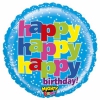 Balon foliowy z helem 43059 Happy Birthday  21 cali