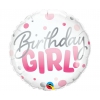 Balon foliowy z helem 88753 Birthday Girl 18 cali