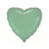 Balon z helem FX serce mięta 14878 pastel 18 cali Balon z helem FX serce mięta 14878 pastel 18 cali