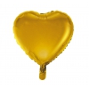 Balon z helem FX serce złoty mat 07029   18 cali