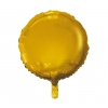 Balon z helem FX okrągły złoty mat 07289 18 cali