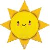 Balon foliowy z helem 54527 Słoneczko 31 cali