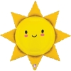 Balon foliowy z helem 54527 Słoneczko 31 cali
