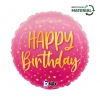 Balon foliowy z helem 64762 Happy Birthday 18 cali