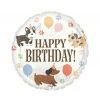 Balon foliowy  z helem 65564  Happy Birthday 17 cali
