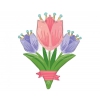 Balon foliowy  z helem 67612 Tulipany 38 cali