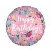 Balon foliowy  z helem 59372 Happy Birthday 17 cali