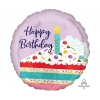 Balon foliowy  z helem 17808 Happy Birthday 17 cali
