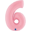 Cyfra jasny róż 6 grabo 102 cm 60766