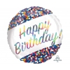 Balon foliowy z helem 12841 Happy Birthday 17 cali