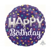 Balon foliowy  z helem 17969 Happy Birthday 3D 71 cm