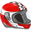 Balon foliowy z helem 22654 Kask Moto 38 cm
