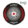 Balon foliowy z helem 82375 Koło Moto 46 cm