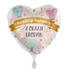 Balon foliowy z helem 08275  Z Okazji Urodzin 17 cali