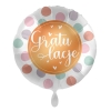 Balon foliowy z helem 84302 Gratulacje 17 cali