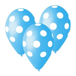 Balony grochy niebieskie 12"/5 szt 30974