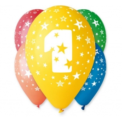 Balony 1 gumowe 12"/5 szt 01465
