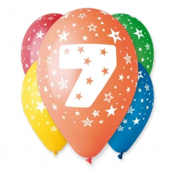 Balony 7 gumowe 12"/5 szt 30157