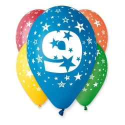 Balony 9 gumowe 12"/5 szt 30159
