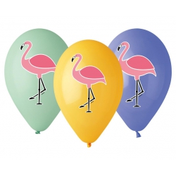 Balony gumowe flamingi 13"/5 szt 31915