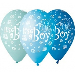 Balony gumowe its a boy 12"/5 szt 30739