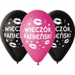 Balony gumowe 12"/5 szt 30802 wieczór panieński