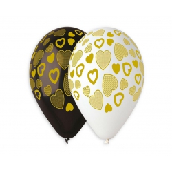 Balony gumowe Serca 13"/5 szt 32321