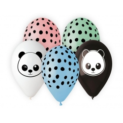 Balony gumowe panda 13"/5 szt 32347