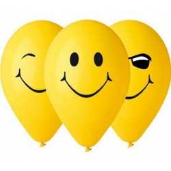 Balony gumowe uśmiechy 12"/5 szt 30731