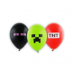 Balony gumowe piksele 12"/6 szt 12635
