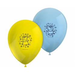 Balony gumowe Peppa 10"/8 szt. 91880