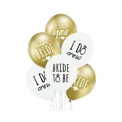 Balony gumowe 12"/6 szt. 06757 Bride To Be