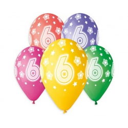 Balony 6 gumowe 13"/5 szt. 32197