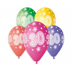 Balony 30 gumowe 13"/5 szt. 32203