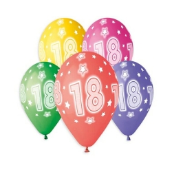 Balony 18 gumowe 13"/5 szt. 32202