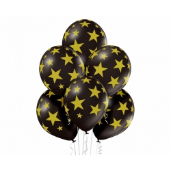 Balony gumowe w gwiazdki 12"/6 szt 00031