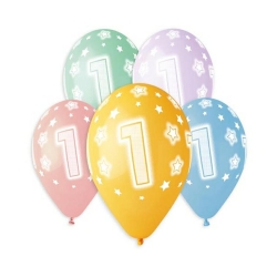 Balony 1 gumowe 13"/5 szt  32192